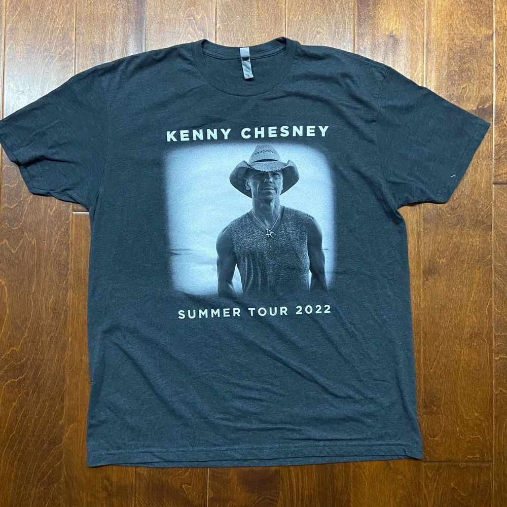 Canvas Kenny Chesney Here & Now Tour Concert Country Grey T-Shirt Men's Size XL - Picture 3 of 8